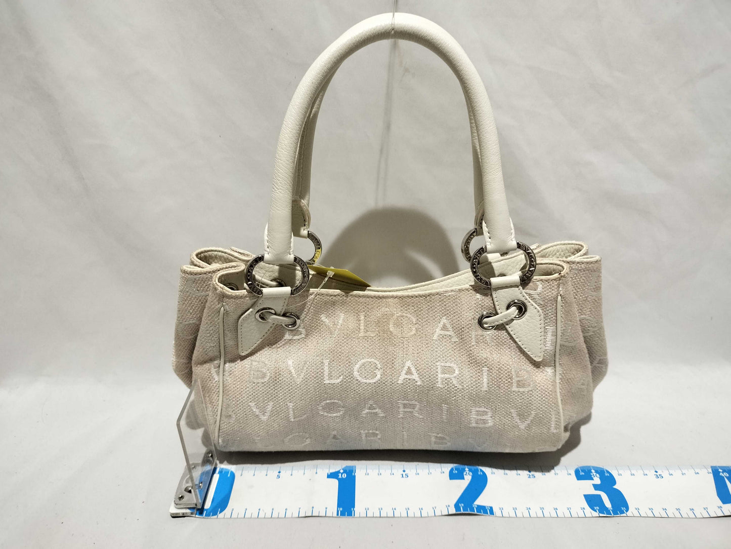 BVLGARI Logomania Canvas Hand Handbag