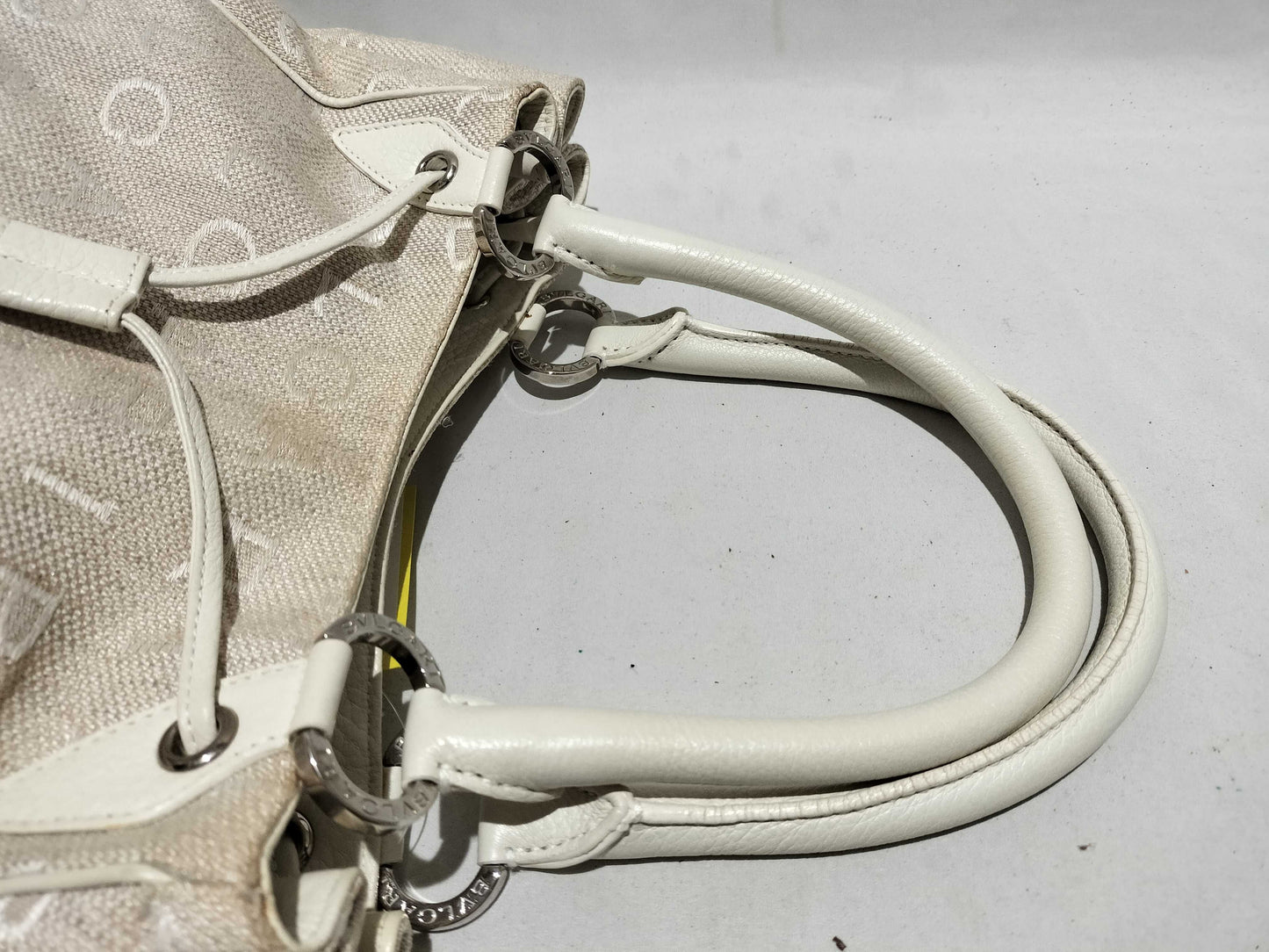 BVLGARI Logomania Canvas Hand Handbag