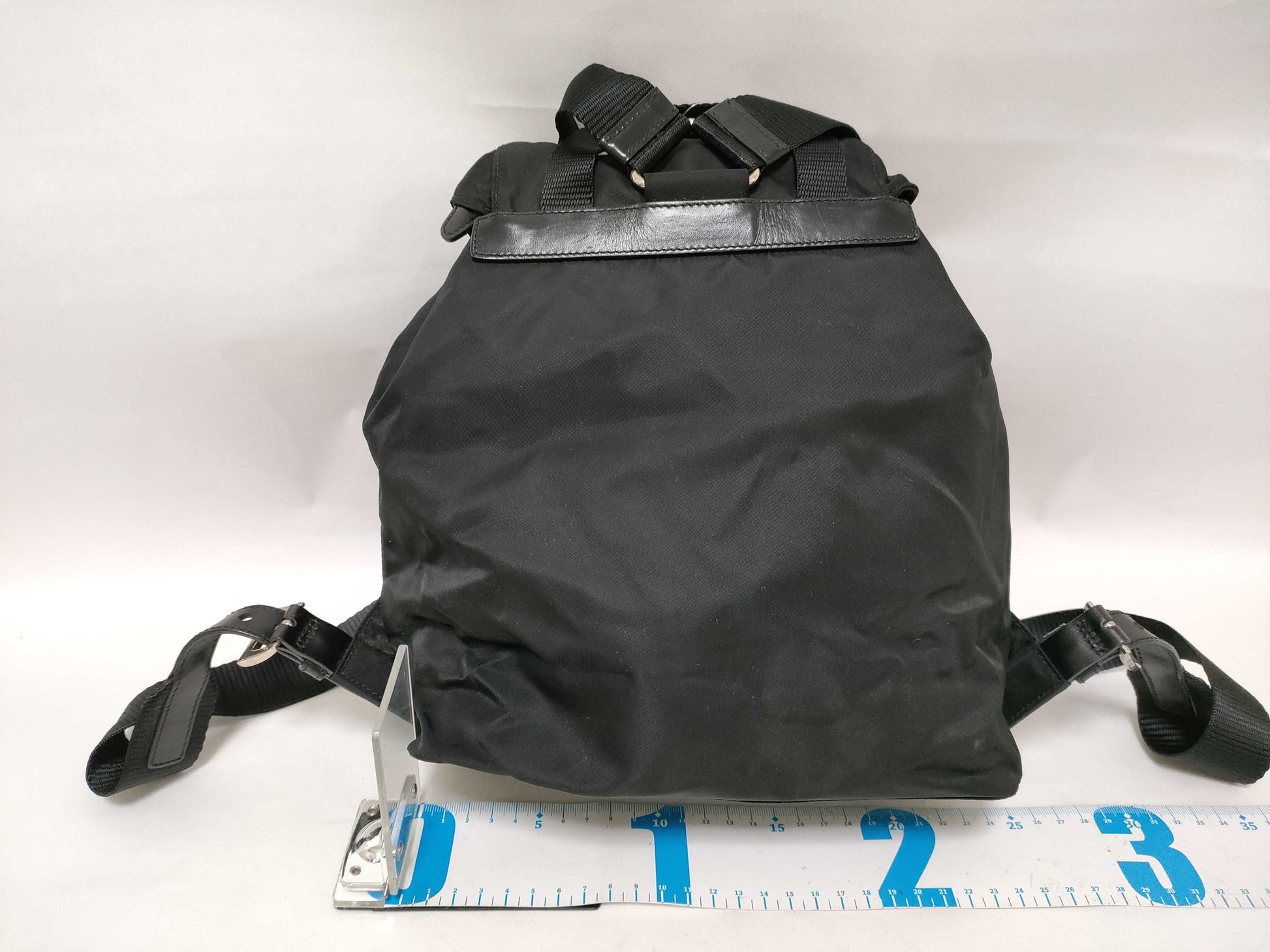 PRADA Nylon Backpack Triangle Logo Rucksack