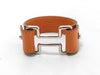 HERMES Knight? K Leather Bracelet/Bangle