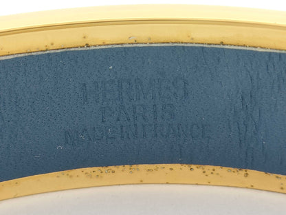 HERMES H logo open bangle bracelet/bangle