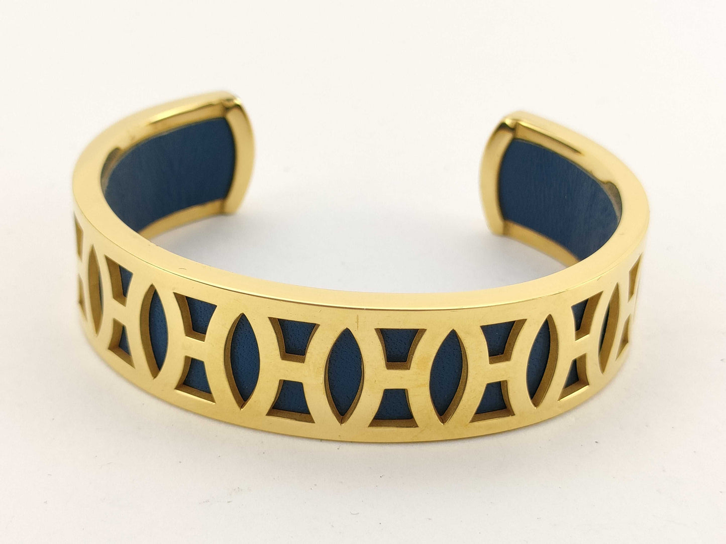 HERMES H logo open bangle bracelet/bangle