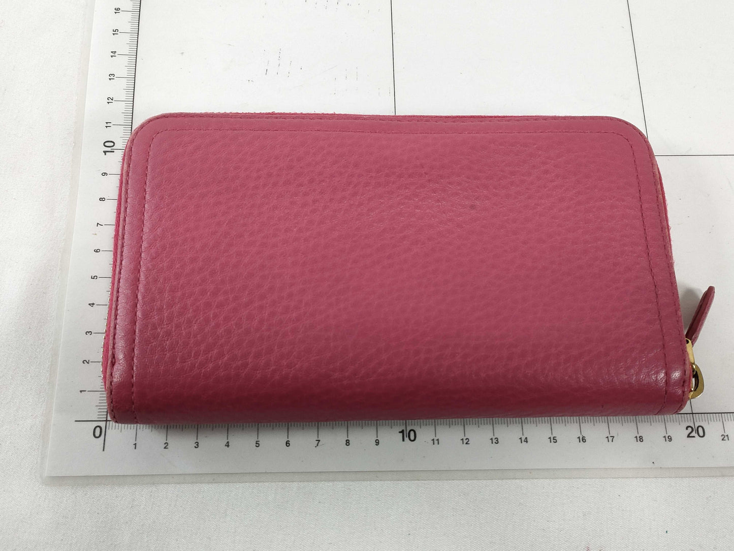 PRADA Saffiano Round Zip Long Wallet