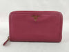 PRADA Saffiano Round Zip Long Wallet