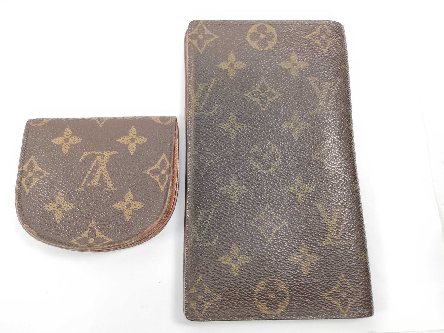 LOUIS VUITTON Monogram Portomone Guze and other accessories 2 pieces wallet