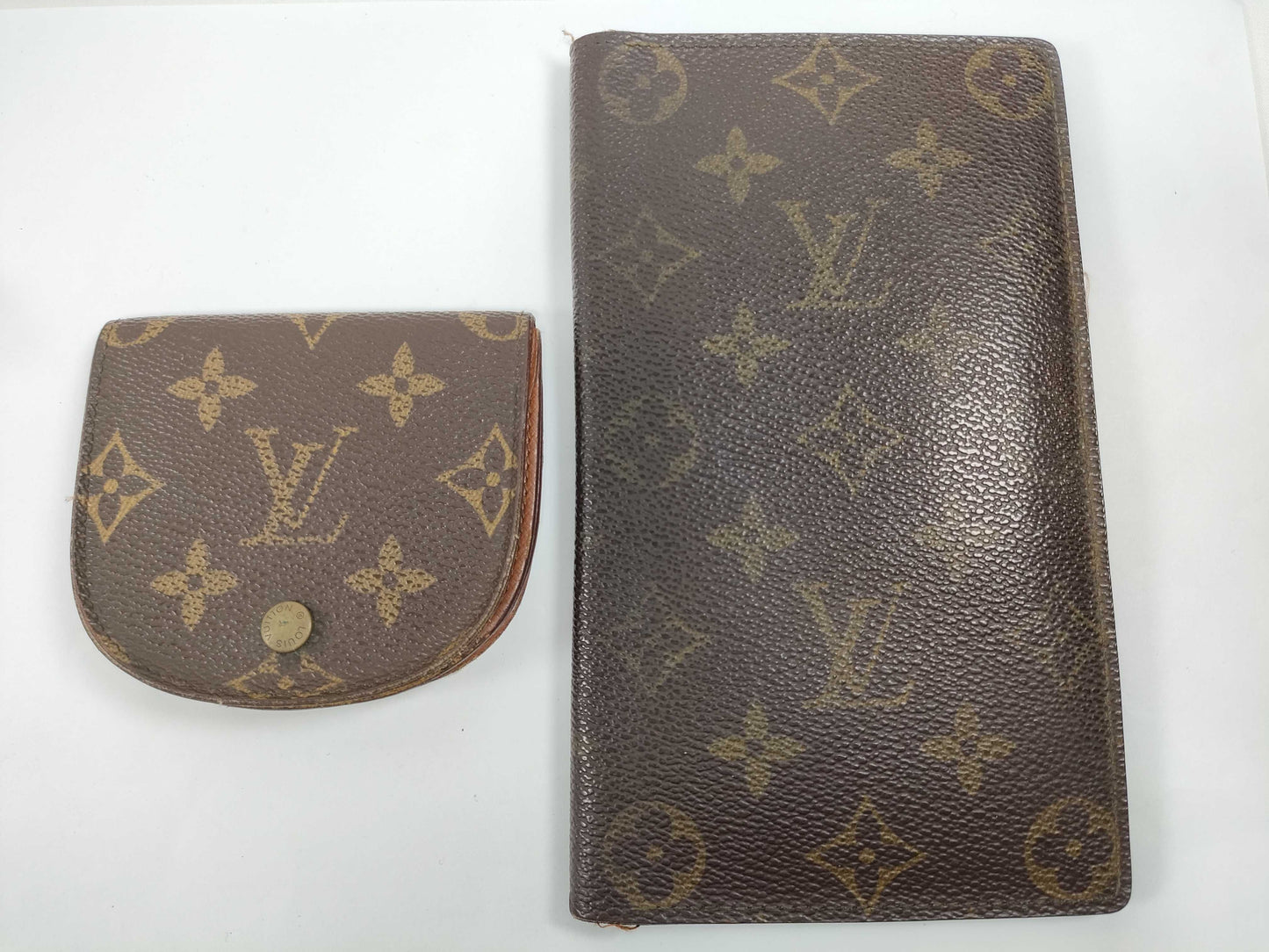 LOUIS VUITTON Monogram Portomone Guze and other accessories 2 pieces wallet