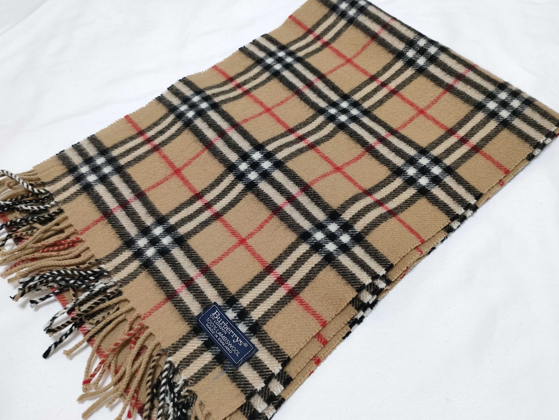 BURBERRY wool Nova check scarf