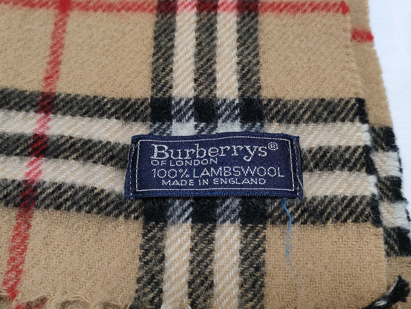 BURBERRY wool Nova check scarf
