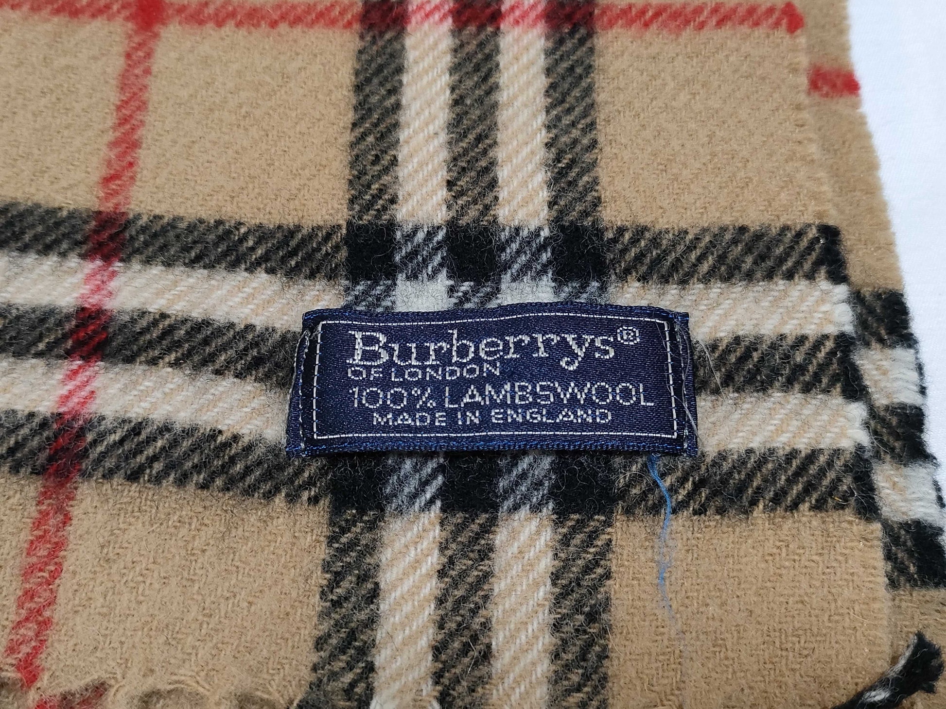 BURBERRY wool Nova check scarf