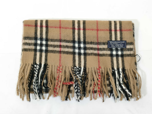 BURBERRY Nova Check Wool Scarf