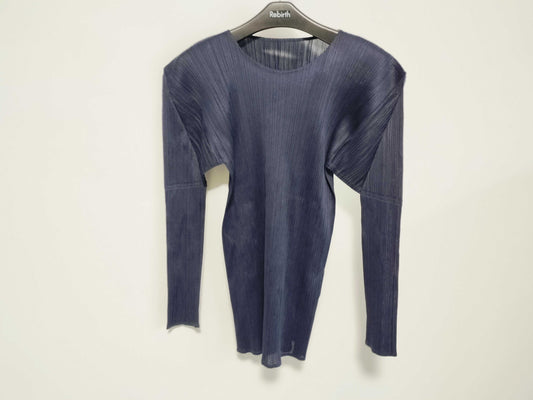 ISSEY MIYAKE Pleats Please Long Sleeve Top 4 Tops