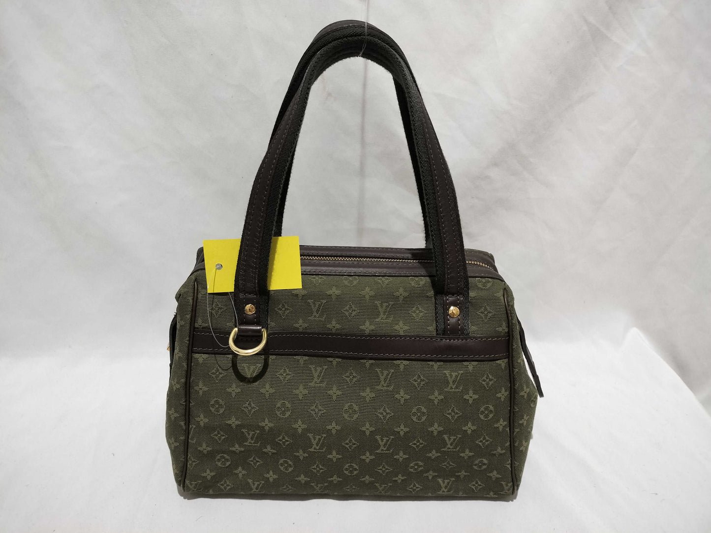 LOUIS VUITTON Monogram Mini Run Josephine Green Handbag