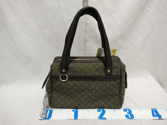LOUIS VUITTON Monogram Mini Run Josephine Green Handbag