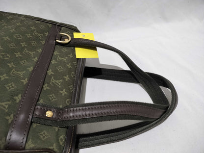LOUIS VUITTON Monogram Mini Run Josephine Green Handbag