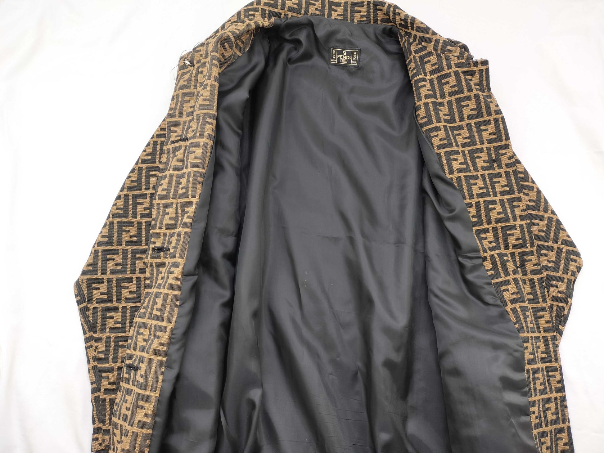 FENDI Zucca pattern coat