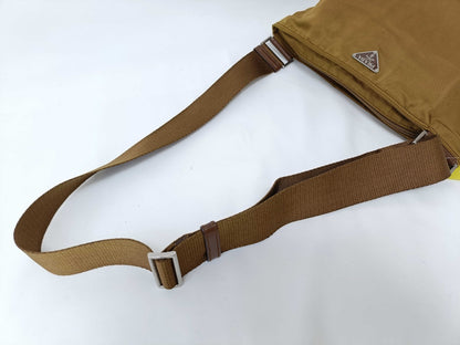 PRADA Nylon Brown Shoulder Bag