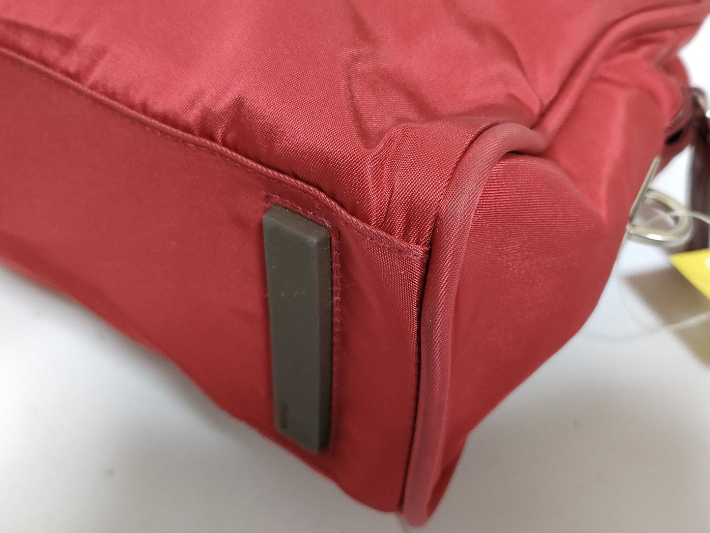 PRADA nylon handbag red handbag