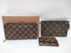 LOUIS VUITTON Monogram Pouch/Damier Long Wallet/Key Case 3-Piece Set Other Accessories