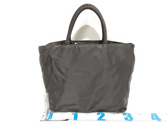 PRADA Nylon Handbag Khaki Brown