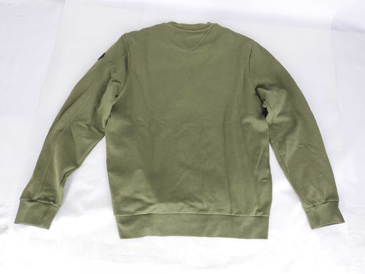 MONCLER khaki sweatshirt with logo print