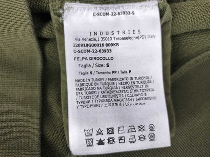 MONCLER khaki sweatshirt with logo print