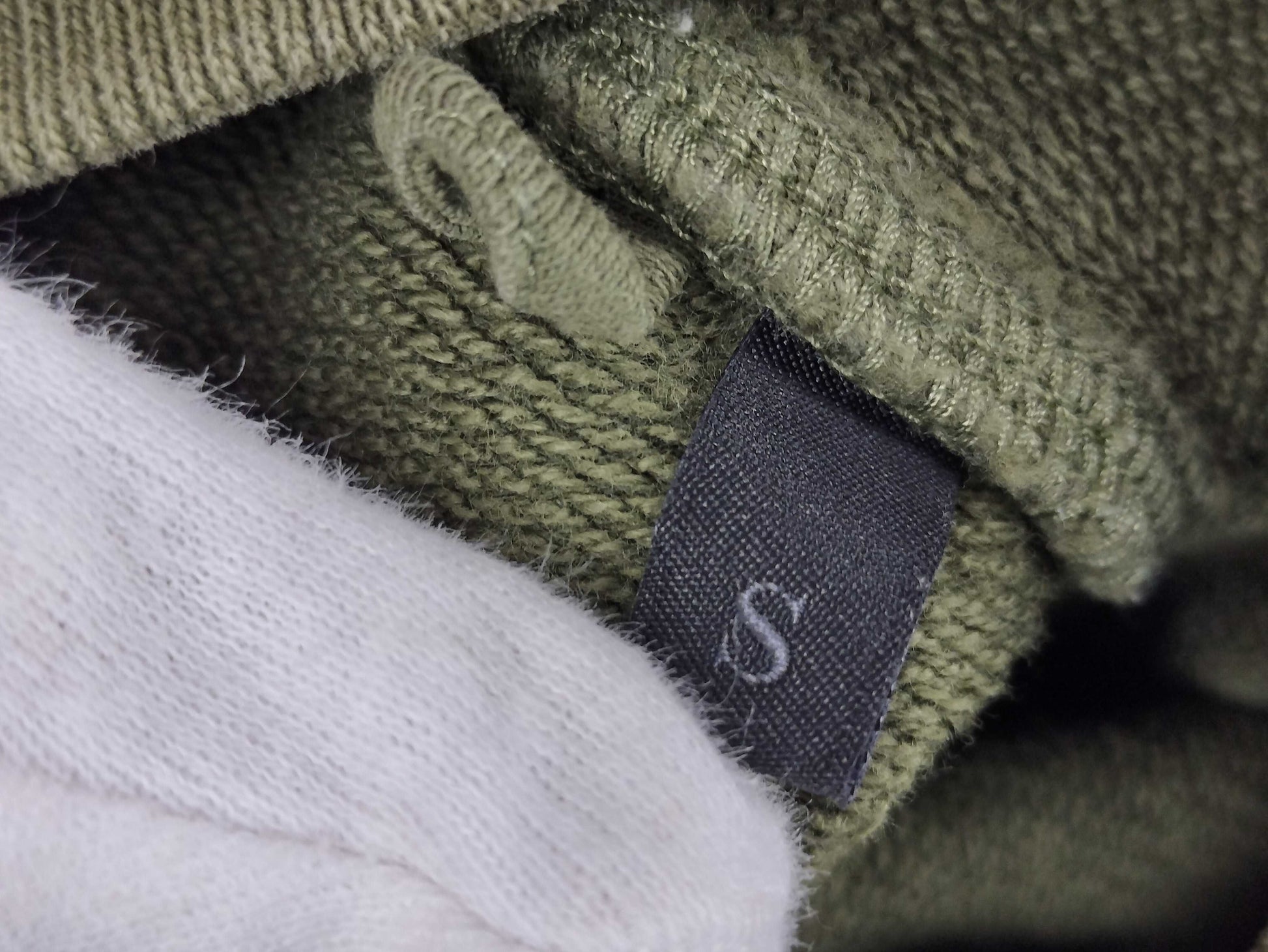 MONCLER khaki sweatshirt with logo print