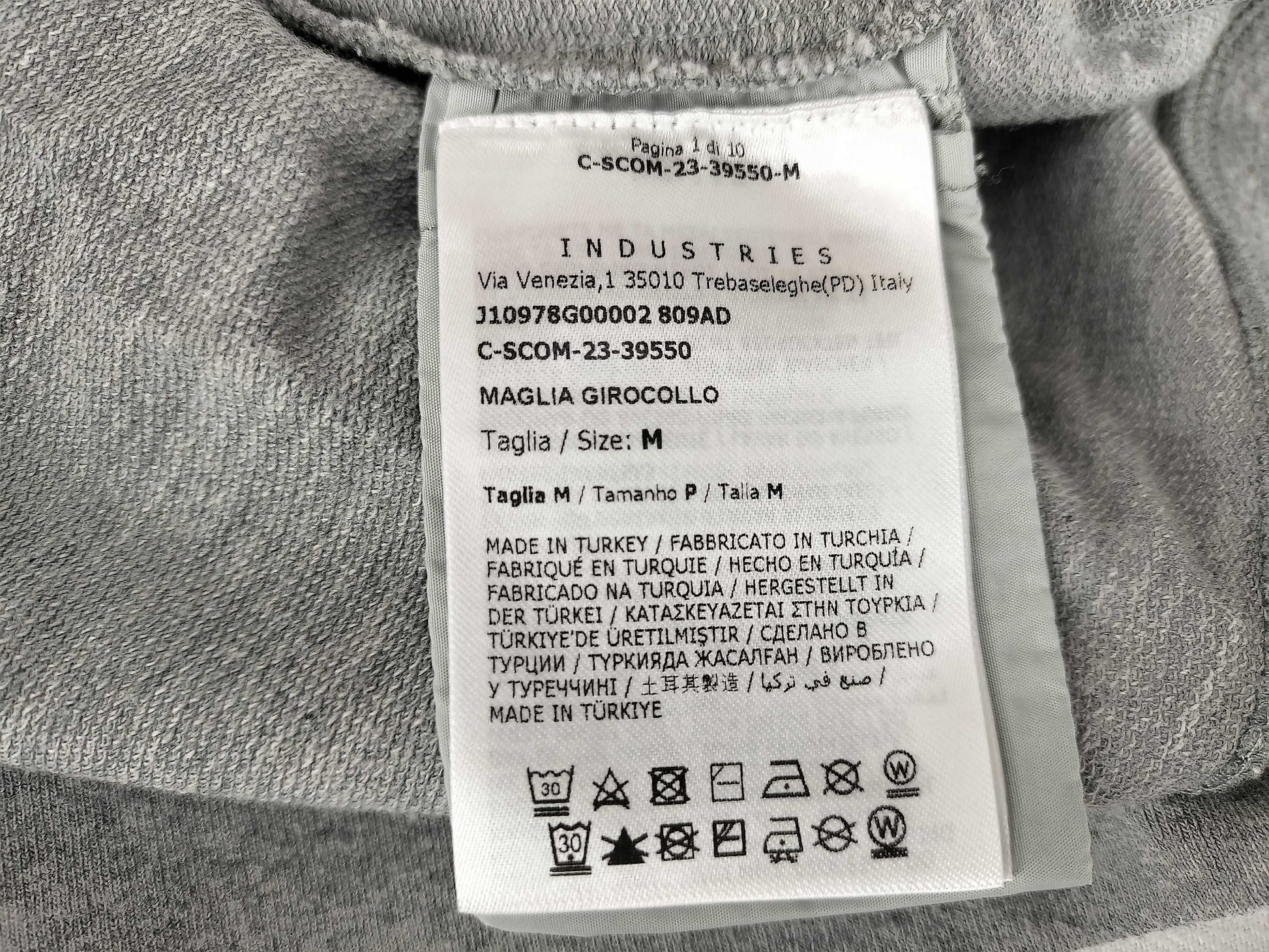 MONCLER Sweatshirt Gray J10978G00002 Tops