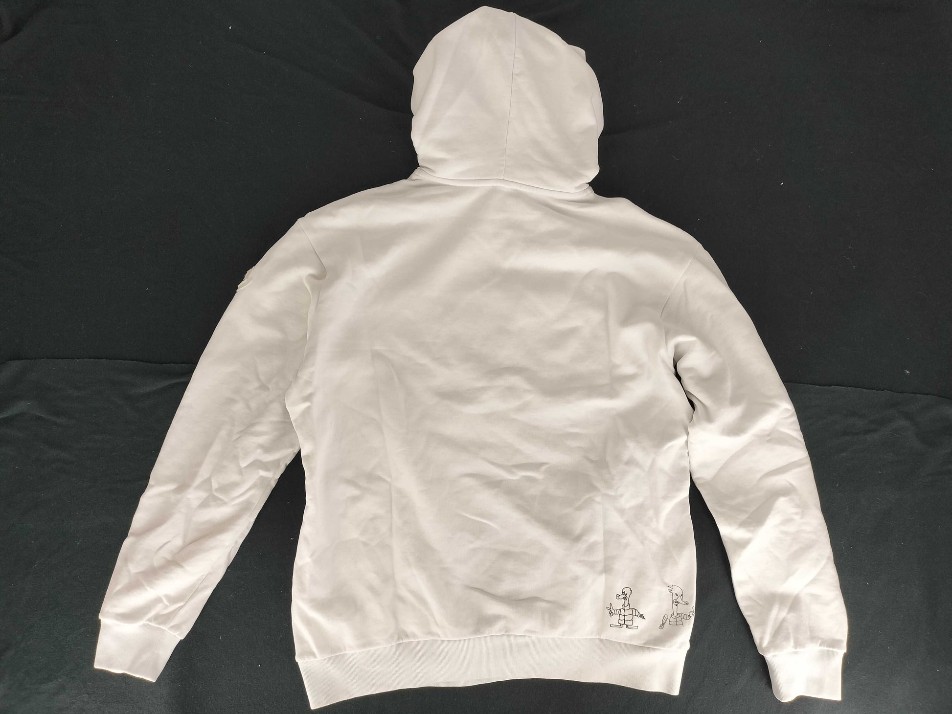MONCLER Duck Hoodie White Tops