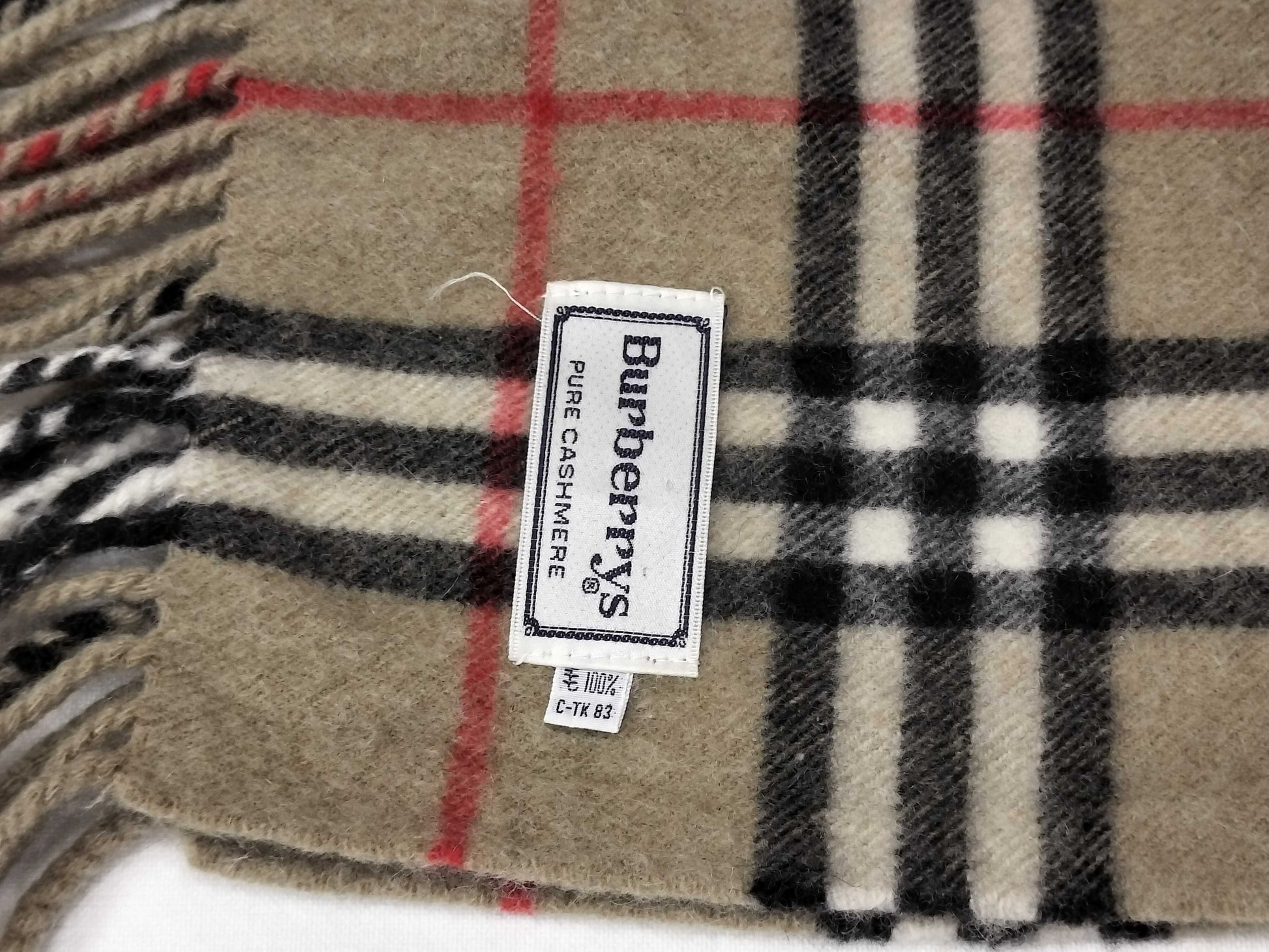 BURBERRY Nova Check Cashmere Scarf