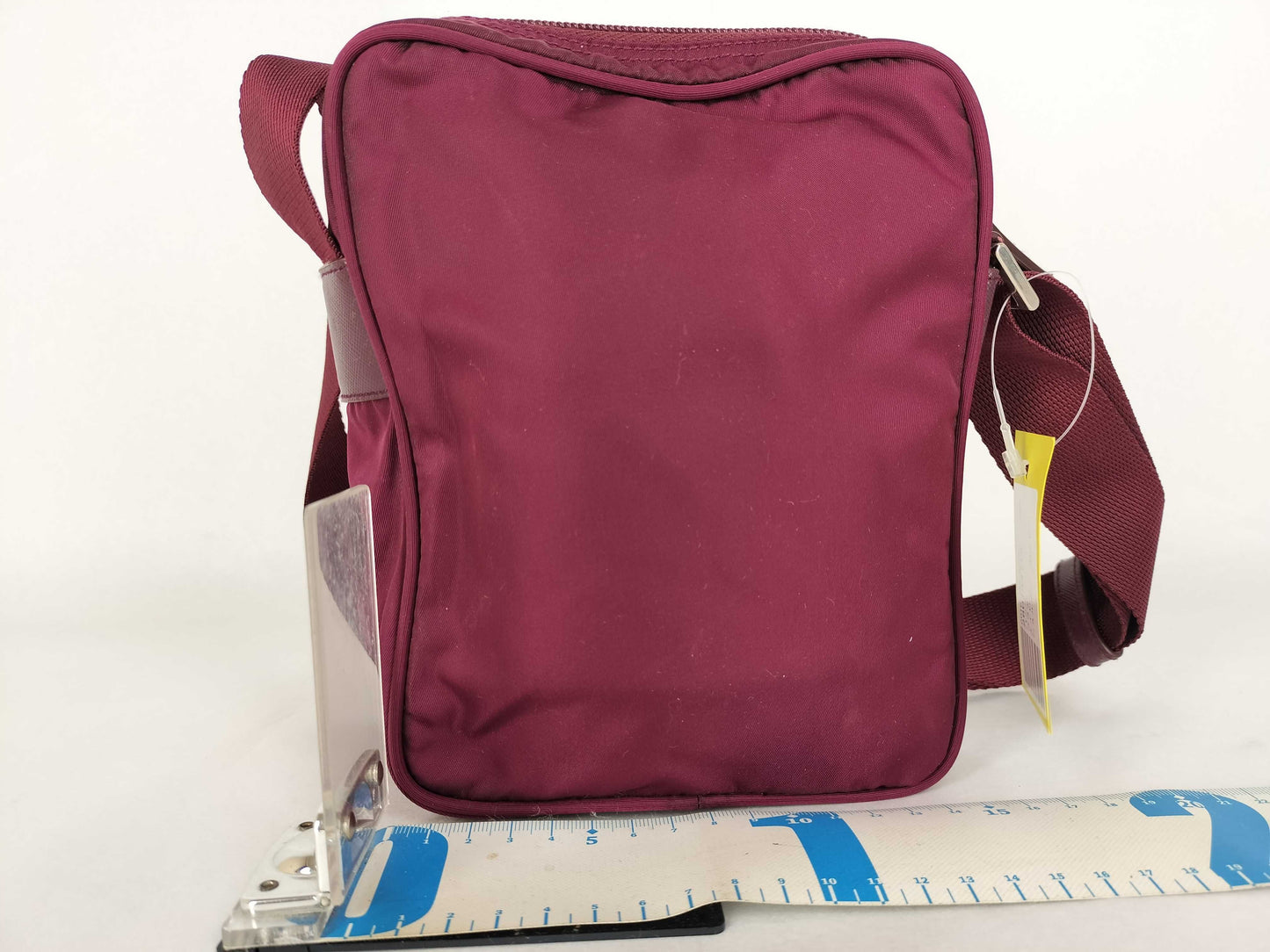 PRADA Nylon Shoulder Bag, Bordeaux