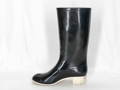 CHANEL Camellia Rain Boots