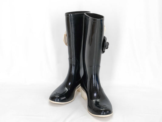 CHANEL Camellia Rain Boots