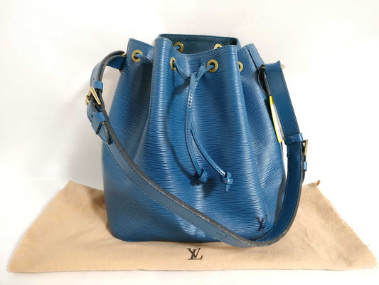 LOUIS VUITTON Epi M44105/Petit Noe/Toledo Blue Shoulder Bag