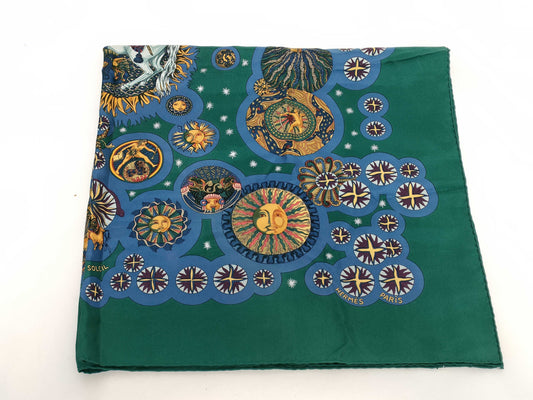 HERMES Carré 90 LE ROY SOLEIL Scarf