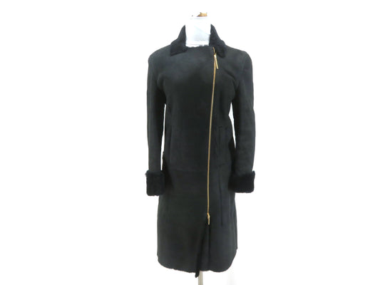 GUCCI Coat/Leather/Lambskin/Sheepskin/Fur Coat