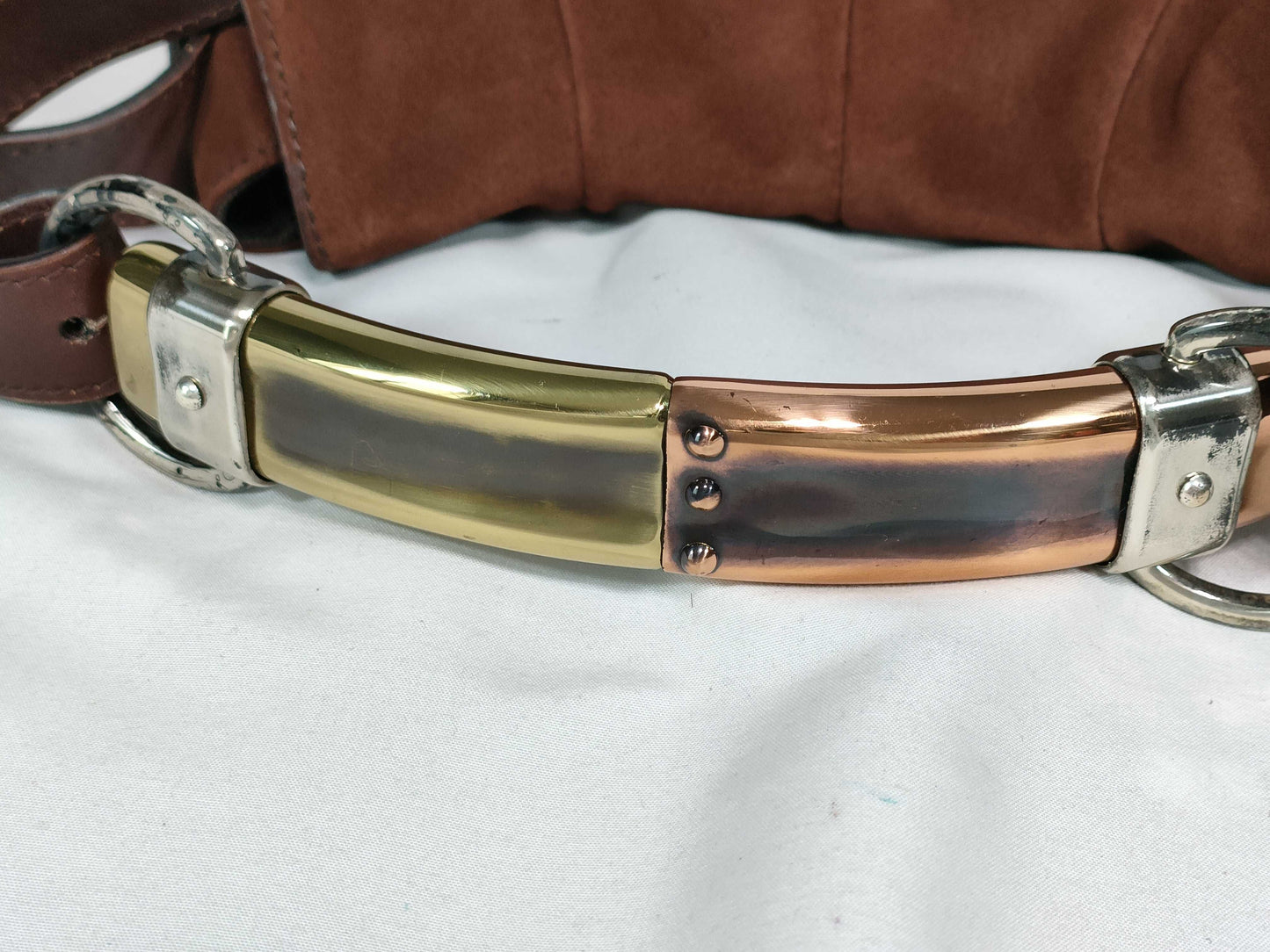 Yves Saint Laurent Suede Top Handle Bag Handbag