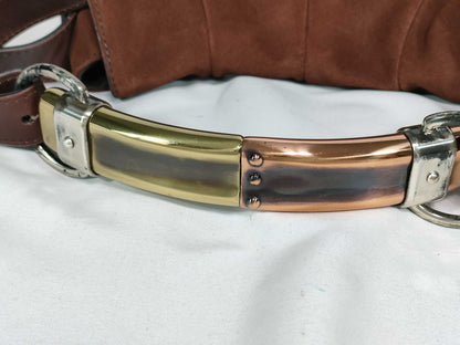 Yves Saint Laurent Suede Top Handle Bag Handbag