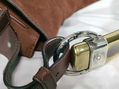 Yves Saint Laurent Suede Top Handle Bag Handbag