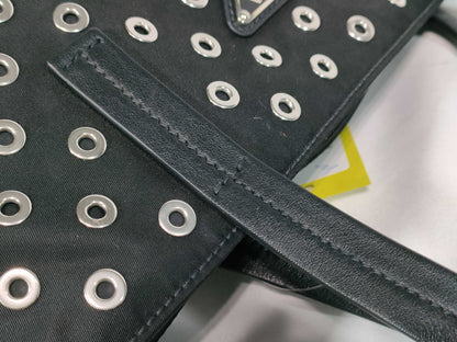 PRADA F.LLI PRADA Perforated Metal Tote Bag NERO Tote Bag