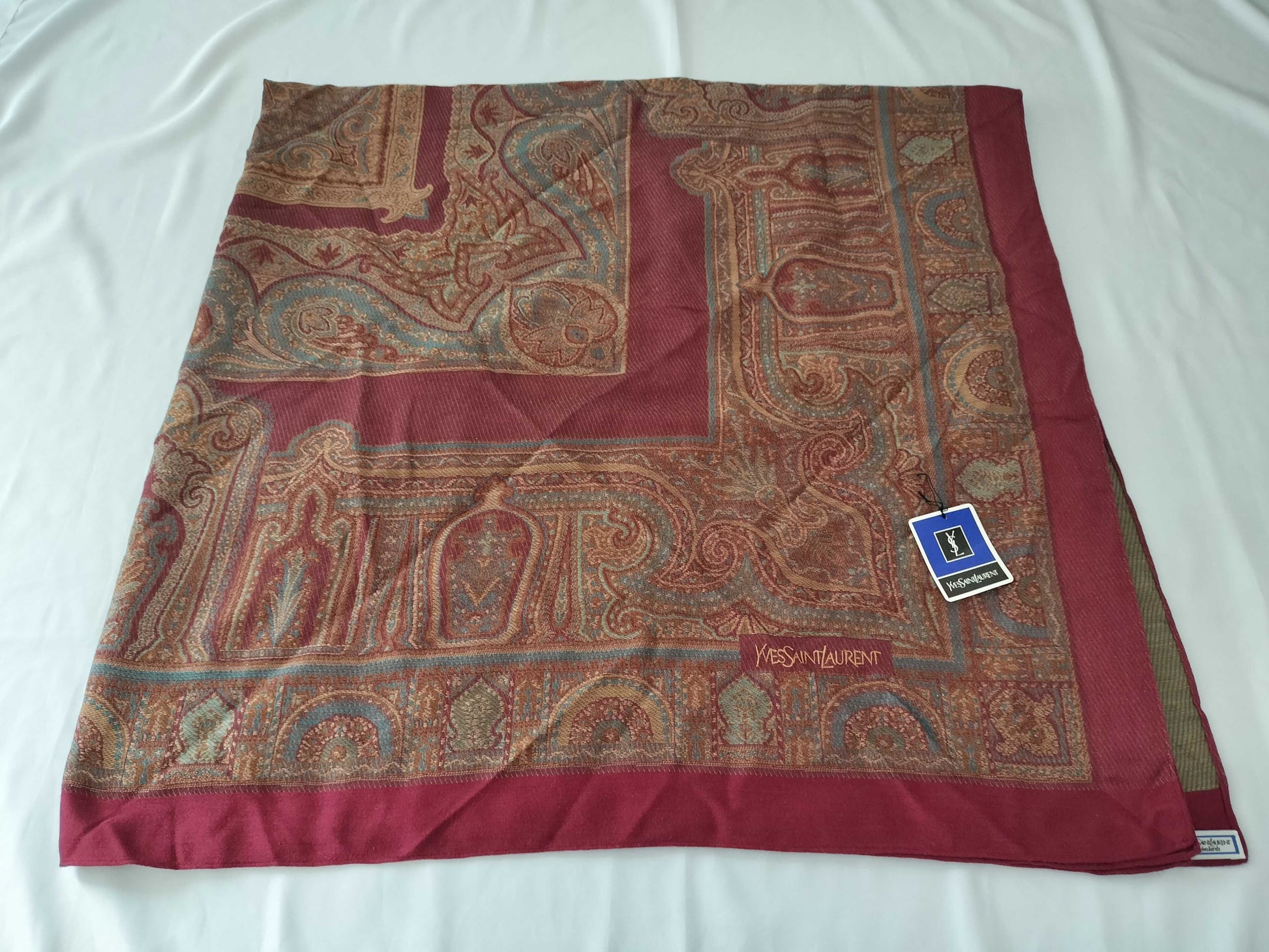 Yves Saint Laurent Large Shawl Scarf with Tag