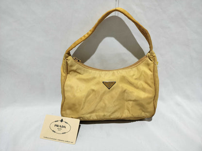PRADA Nylon One-Shoulder Bag/Yellow