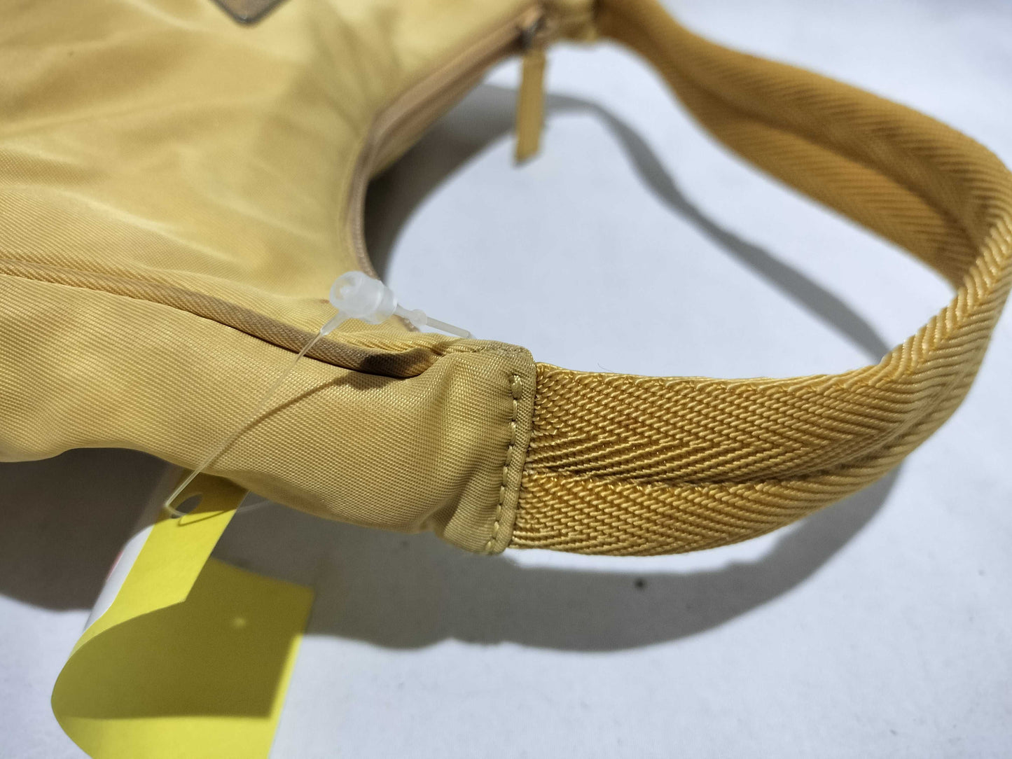 PRADA Nylon One-Shoulder Bag/Yellow