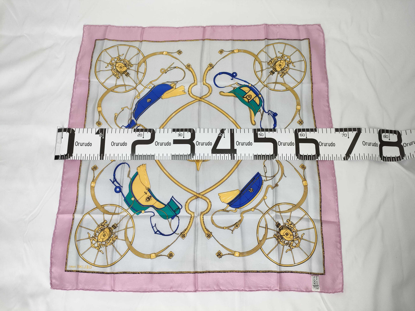 CELINE Horsebit and other pastel color scarves*3