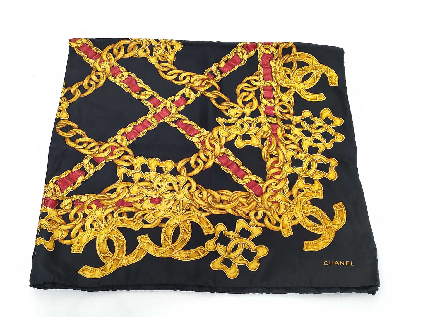 CHANEL CHANEL Chain Design Scarf Scarf