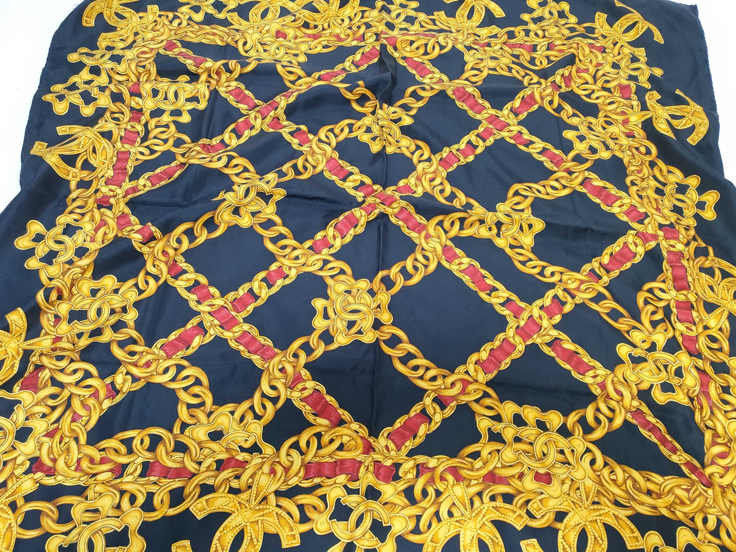 CHANEL CHANEL Chain Design Scarf Scarf