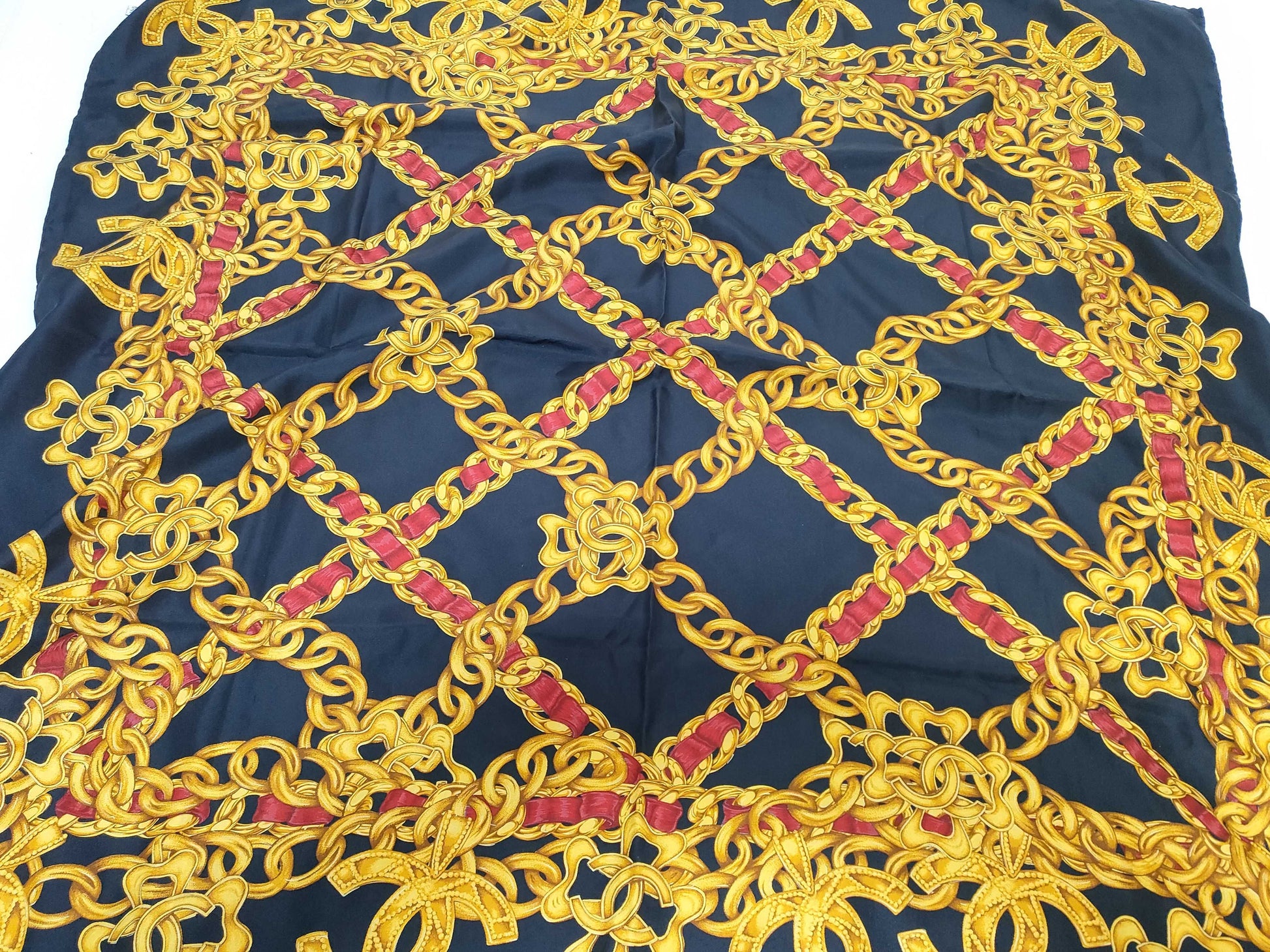 CHANEL CHANEL Chain Design Scarf Scarf