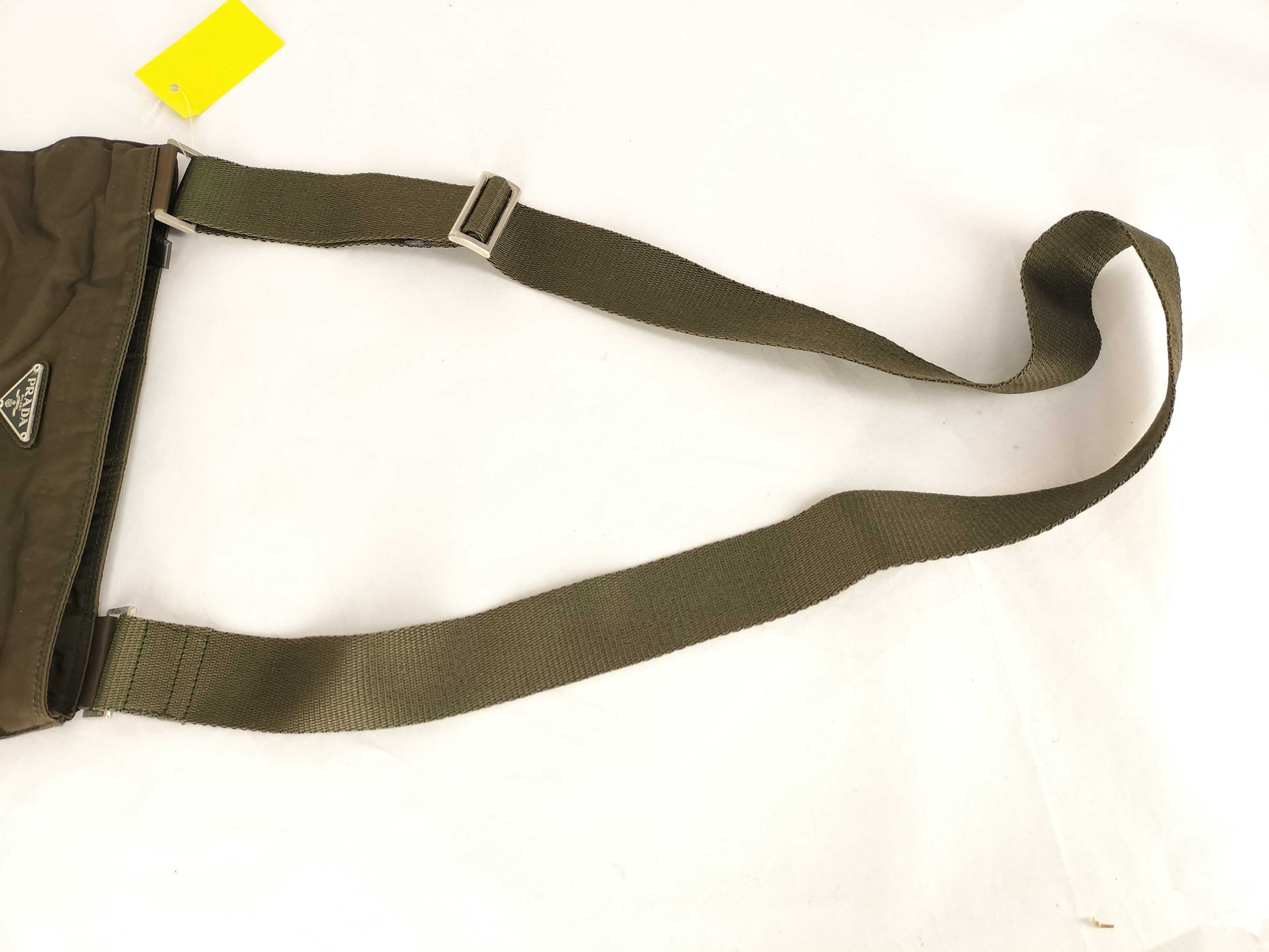 PRADA Nylon Shoulder Bag/Khaki Shoulder Bag