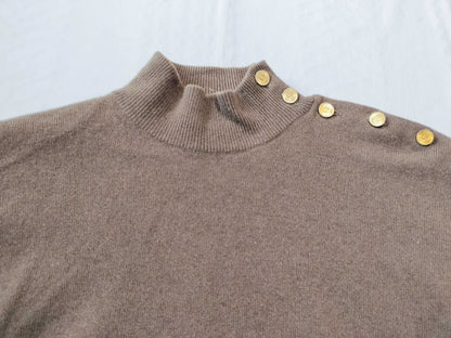 CHANEL Coco Button Cashmere Knit Top