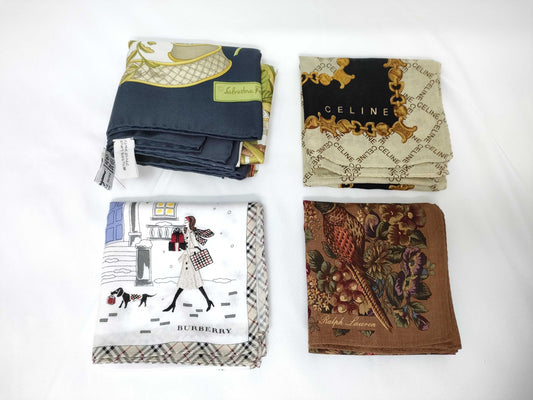 CELINE, Burberry, etc. Scarves, 3-piece set