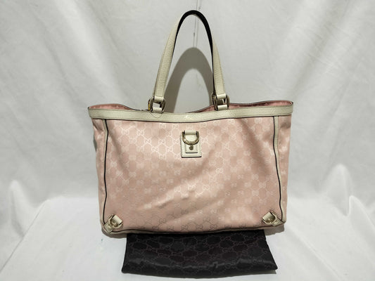 GUCCI GG Canvas Tote Bag Pink 141742 Tote Bag